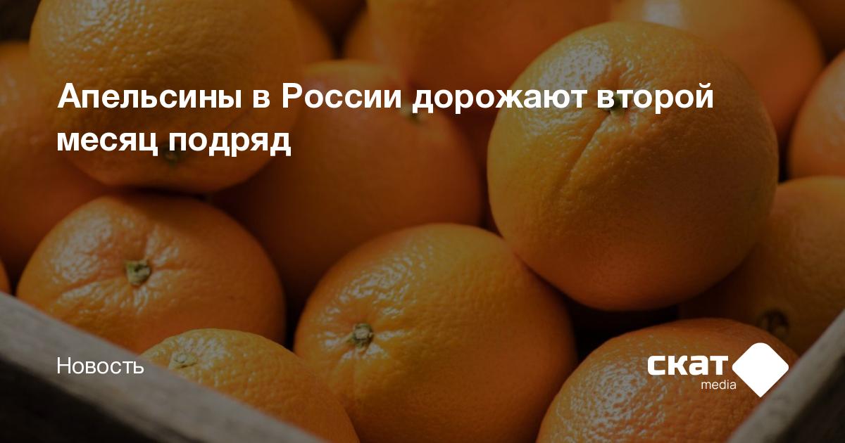 Апельсины в России дорожают второй месяц подряд - Скат media