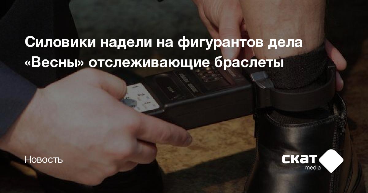 Силовики надели на фигурантов дела «Весны» отслеживающие браслеты ...