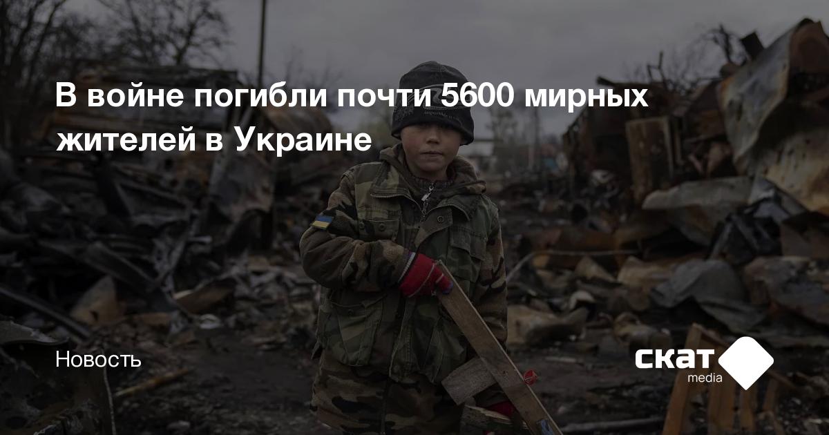 В войне погибли почти 5600 мирных жителей в Украине - Скат media
